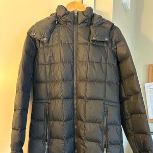 Eddie Bauer Thigh Length Down Coat, Size M